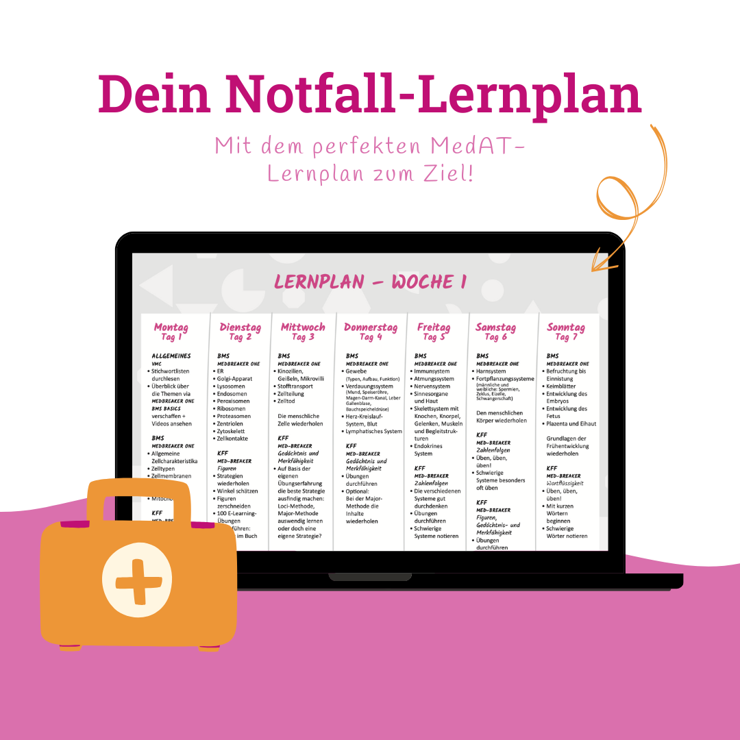 Beispielfoto vom Notfall MedAT-Lernplan