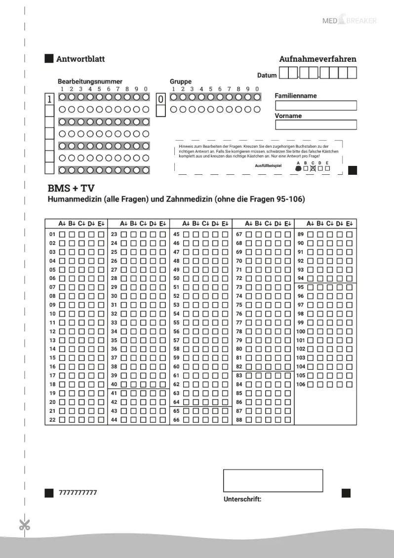 Antwortbogen-PDF
